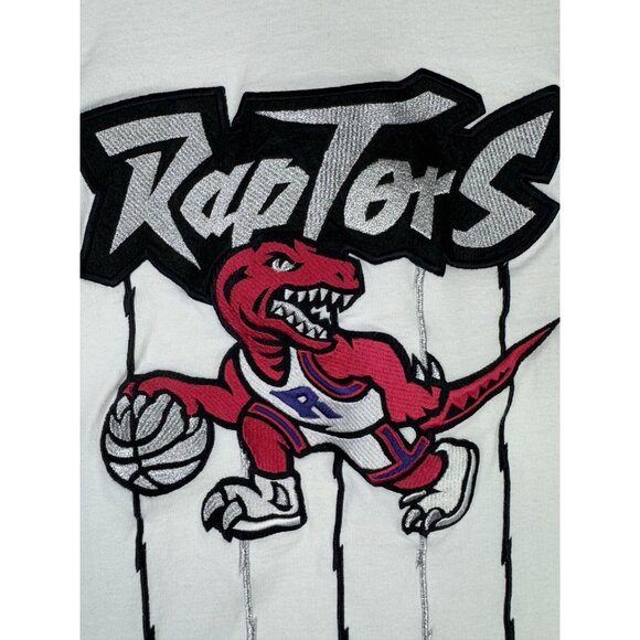 Vintage Y2K Mitchell And Ness NBA x Toronto Raptors Stitched Dino Logo Rare Art - Picture 4 of 16